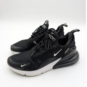 Nike Air Max 270 Low Top Running Shoes Women's Black/White Size US9 EU40.5